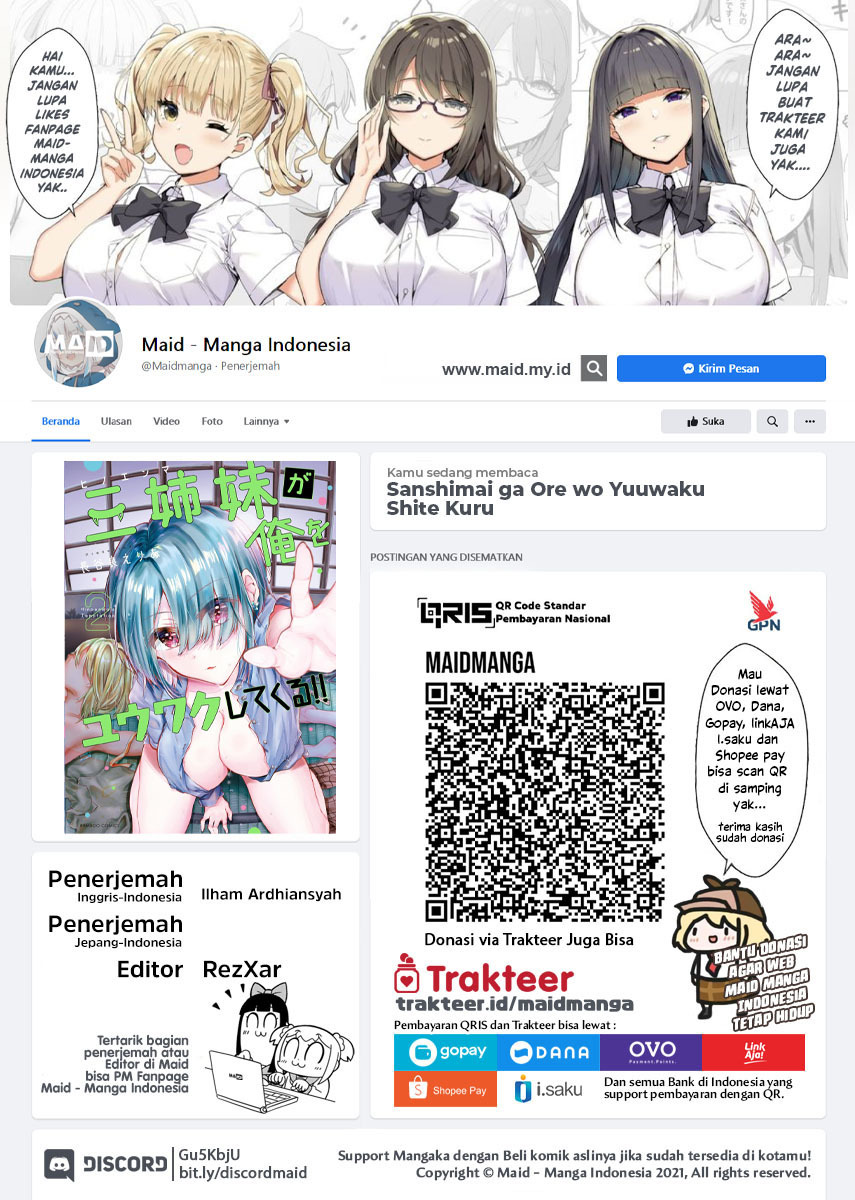 Sanshimai ga Ore wo Yuuwaku Shite Kuru Chapter 06 Gambar 2